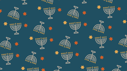 Rosh Hashanah background with symbols: menorah. Perfect for Rosh Hashanah, religious, traditional, Jewish and holiday projects.