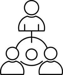 Decision Power Color the Group with Vector Decision Making Icons
