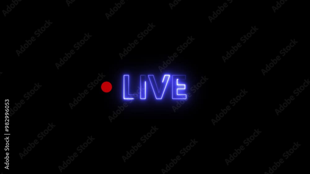 Poster live streaming with radio wave icon, video shouting concept.capture the moment with vibrant visuals 
