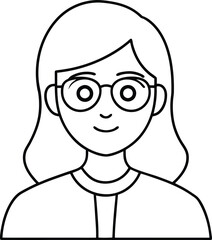 Glasses and Glamour Vector Art for Creative Female Avatars
