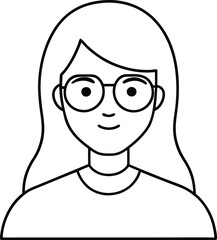 Stylish Glasses Adventures Color Your Unique Female Avatar
