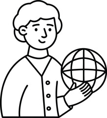 Entrepreneurial Journey Vector Art Explore the Globe of Ideas
