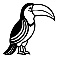 Obraz premium Toucan Icon Bold Abstract Design with Emphasized