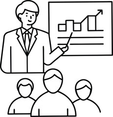 Iconic Business Presentations Learn and Color with Vector Style
