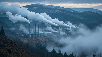 Fototapeta premium Aligning climate goals with carbon neutrality and emissions reduction efforts