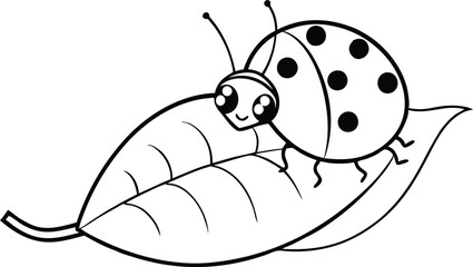 Leafy Rest for a Polka Dot Friend
