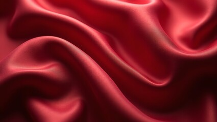 Fototapeta premium Luxurious satin fabric with shimmering highlights in deep crimson and sapphire