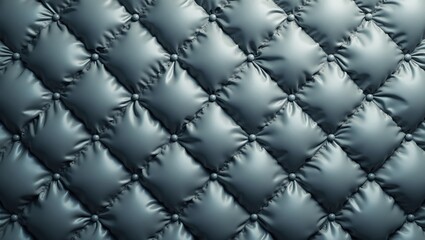 Fototapeta premium Soft quilted fabric texture with diamond pattern stitching subtle shadows matte finish slight sheen