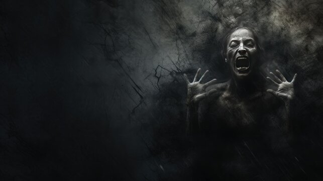 Scary wall background, horror texture for background