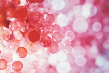 Diverse Group of Biologists Analyzing Microscopic Cells Explaining Viral Infection Concepts through Visual Text Overlay in a Laboratory Setting