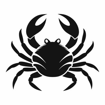 recommend clip art:  Crab silhouette vector illustration