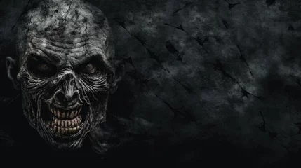 Tableau sur plexiglas  Scary wall background, horror texture for background  © INFINITO