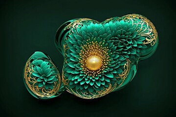 art composition of flowers and plants texture background