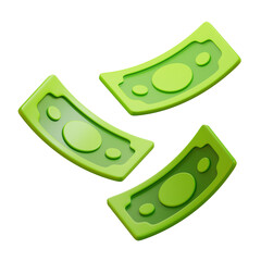  money 3d icon illustration