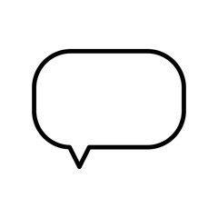 Fototapeta premium Text message, conversation, icon. Good for app and web interfaces, infographics, presentations, marketing. Vector illustration