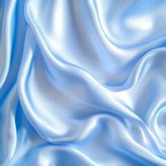 Obraz premium A blue fabric with a smooth texture