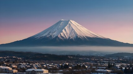 Mountain Landscape at Sunrise