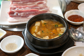 korean food. Soybean Paste Stew