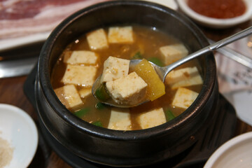 korean food. Soybean Paste Stew