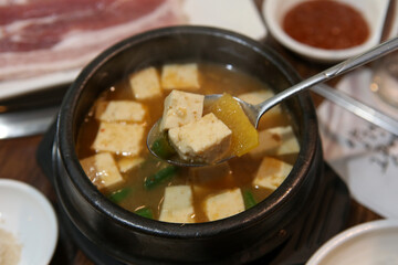 korean food. Soybean Paste Stew