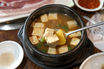 korean food. Soybean Paste Stew