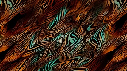 animal print digital abstract design