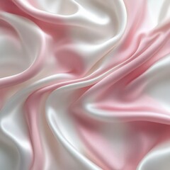 Fototapeta premium A pink and white fabric with a heart pattern