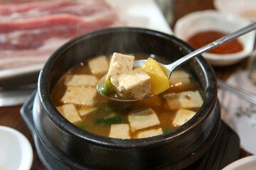korean food. Soybean Paste Stew