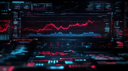 Obraz premium Advanced Data Visualization in Financial Markets: Harnessing Digital Technology, Strategic Insights