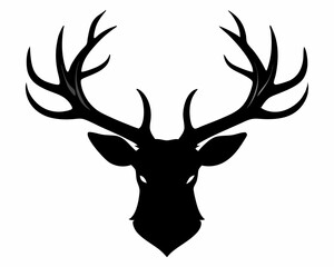 Deer Antler silhouette  vector,Antler silhouette,deer antler logo, icon and vector