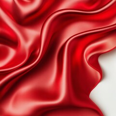 A red fabric with a wave pattern