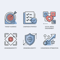 illustrations vector icon for DIGITAL marketing Economy business tools and info graph electronic charts with data analysis 
