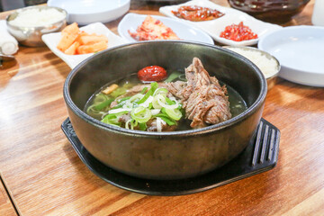 korean food. Short Rib Soup. galbitang