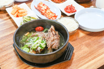 korean food. Short Rib Soup. galbitang