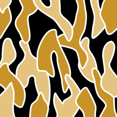 Abstract hand drawn decorative pattern. Vector Illustration.