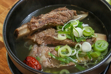 korean food. Short Rib Soup. galbitang