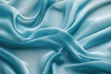 Fototapeta premium Elegant cyan textile, beautifully enhanced