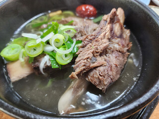 korean food. Short Rib Soup. galbitang