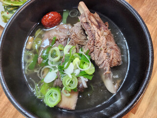 korean food. Short Rib Soup. galbitang