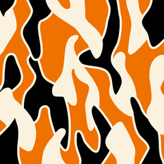 Abstract hand drawn decorative pattern. Vector Illustration.