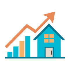 Rising Profits: Capitalizing on Growth in Real Estate Investment Illustrator Artwork