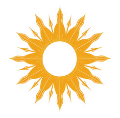 Naklejka premium PNG Sun png sunflower logo sky.