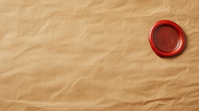 Old parchment with wax seal remnants, deep creases, and yellowed stains, old paper texture, vintage document