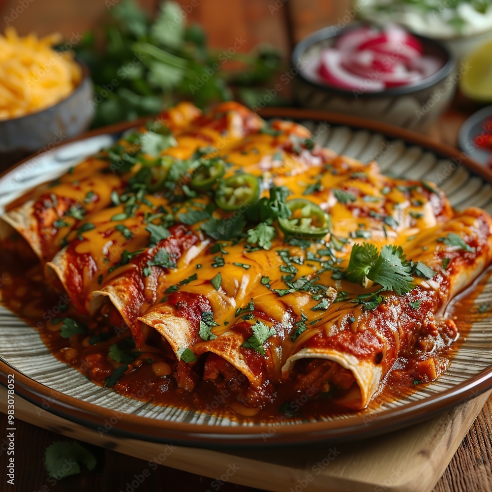 Canvas Prints delicious enchiladas