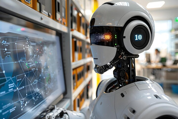 Humanoid Robot Investigator Board Background. Detective Evidence Map, robot, board, ai, artificial, investigator, intelligence, code, crime, tech, machine, evidence, technology, future