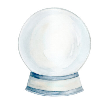 recommend clip art: Glass Balloon. Watercolor Clip Art on a white background. The illustration is hand drawn in pastel colors. Suitable for card designs, textiles and scrapbooking.
