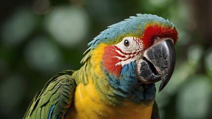 Fototapeta premium Exotic Macaw Parrot Stock Photo
