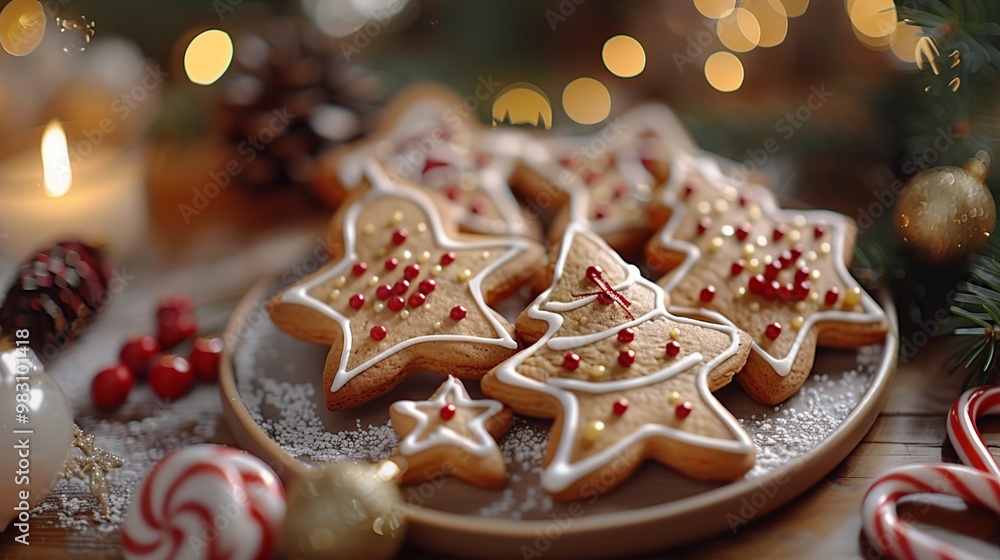 Canvas Prints christmas gingerbread cookies