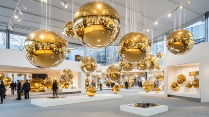 The room is alive with numerous shining disco balls reflecting sparkling lights, creating a nostalgic vibe reminiscent of lively 1970s dance parties