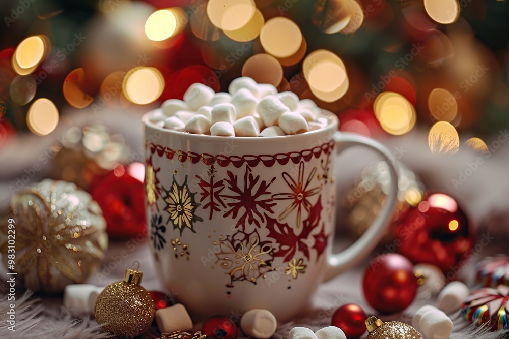 Wall mural Cozy Christmas Hot Chocolate